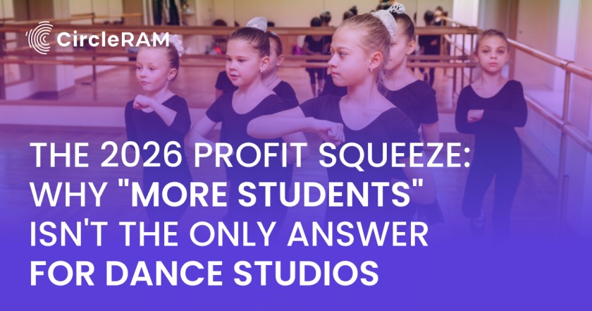 Dance studio owner managing finances and operations